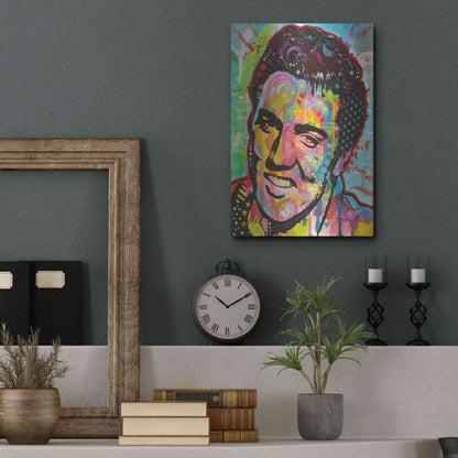 Luxe Metal Art 'Elvis' by Dean Russo, Metal Wall Art,12x16