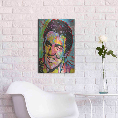 Luxe Metal Art 'Elvis' by Dean Russo, Metal Wall Art,16x24