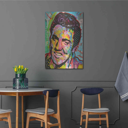 Luxe Metal Art 'Elvis' by Dean Russo, Metal Wall Art,24x36