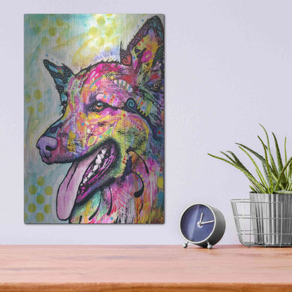 Luxe Metal Art 'All The Love' by Dean Russo, Metal Wall Art,12x16