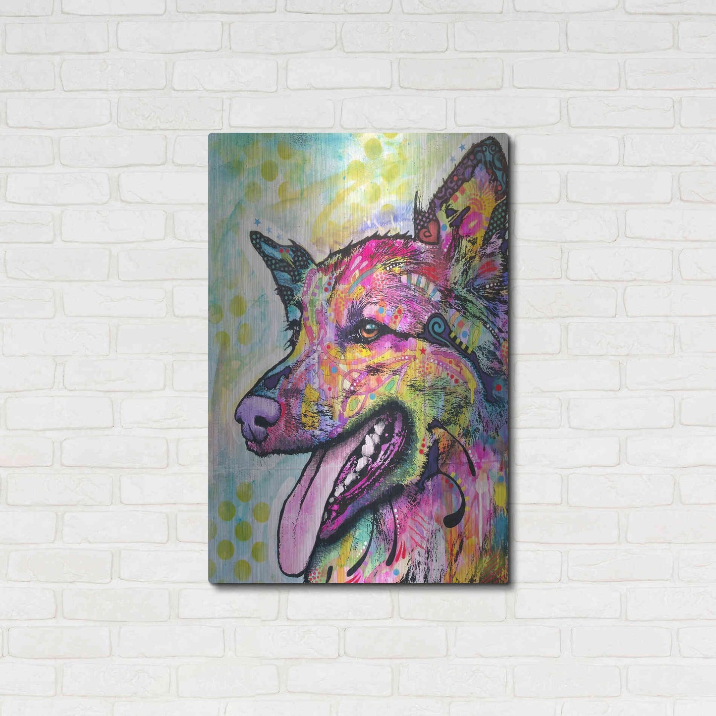 Luxe Metal Art 'All The Love' by Dean Russo, Metal Wall Art,24x36