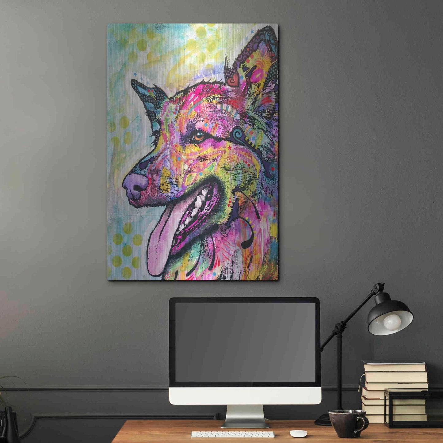 Luxe Metal Art 'All The Love' by Dean Russo, Metal Wall Art,24x36