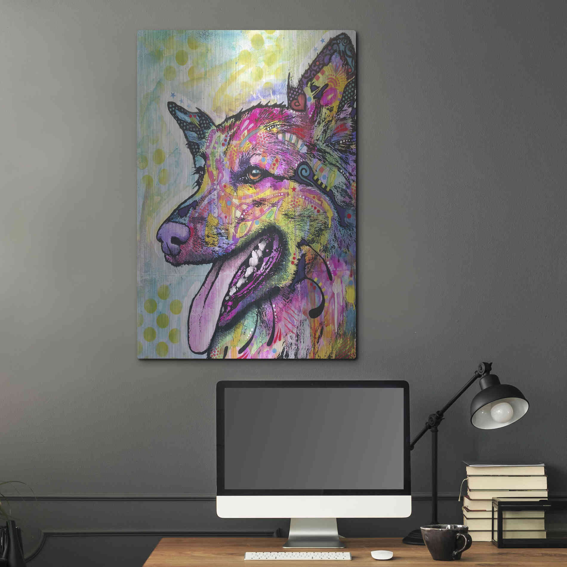 Luxe Metal Art 'All The Love' by Dean Russo, Metal Wall Art,24x36