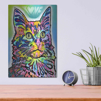 Luxe Metal Art 'Angora' by Dean Russo, Metal Wall Art,12x16