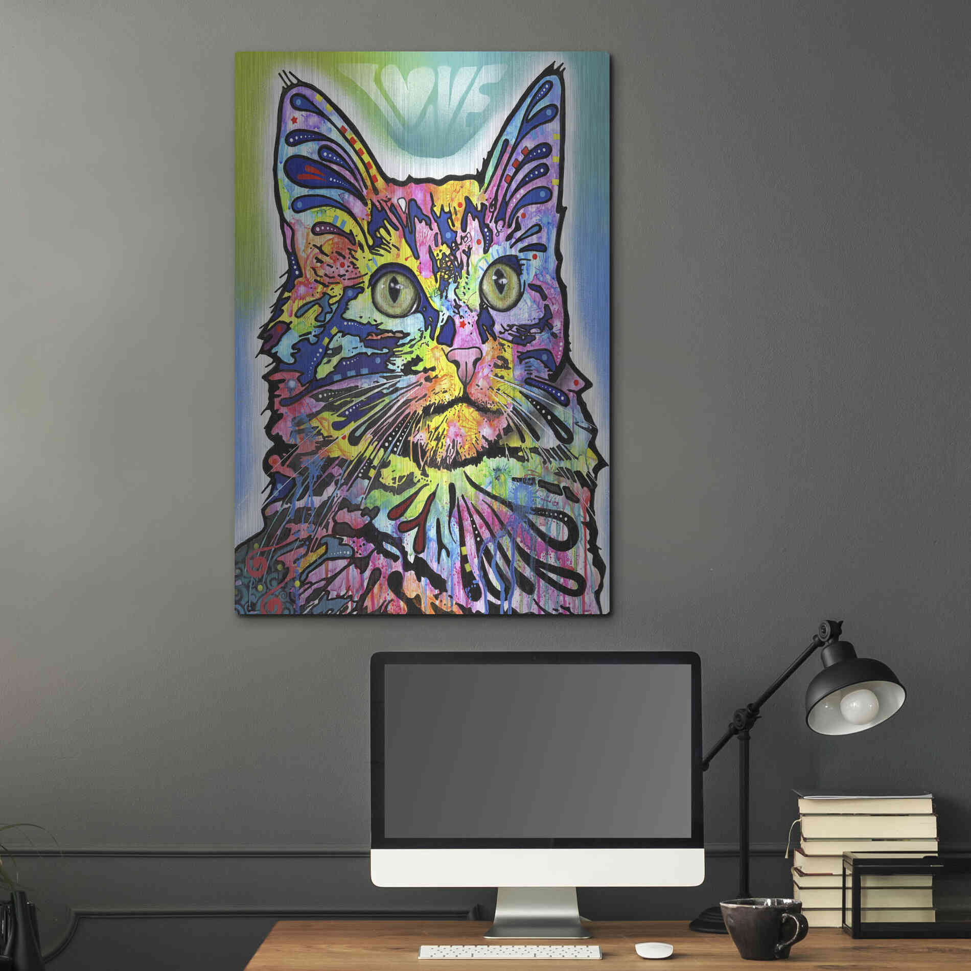 Luxe Metal Art 'Angora' by Dean Russo, Metal Wall Art,24x36