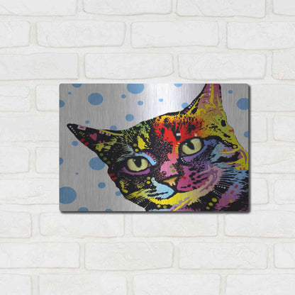 Luxe Metal Art 'The Pop Cat' by Dean Russo, Metal Wall Art,16x12