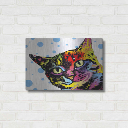 Luxe Metal Art 'The Pop Cat' by Dean Russo, Metal Wall Art,24x16