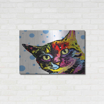 Luxe Metal Art 'The Pop Cat' by Dean Russo, Metal Wall Art,36x24