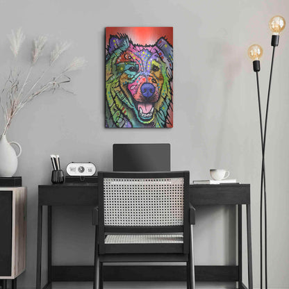 Luxe Metal Art 'Leo' by Dean Russo, Metal Wall Art,16x24