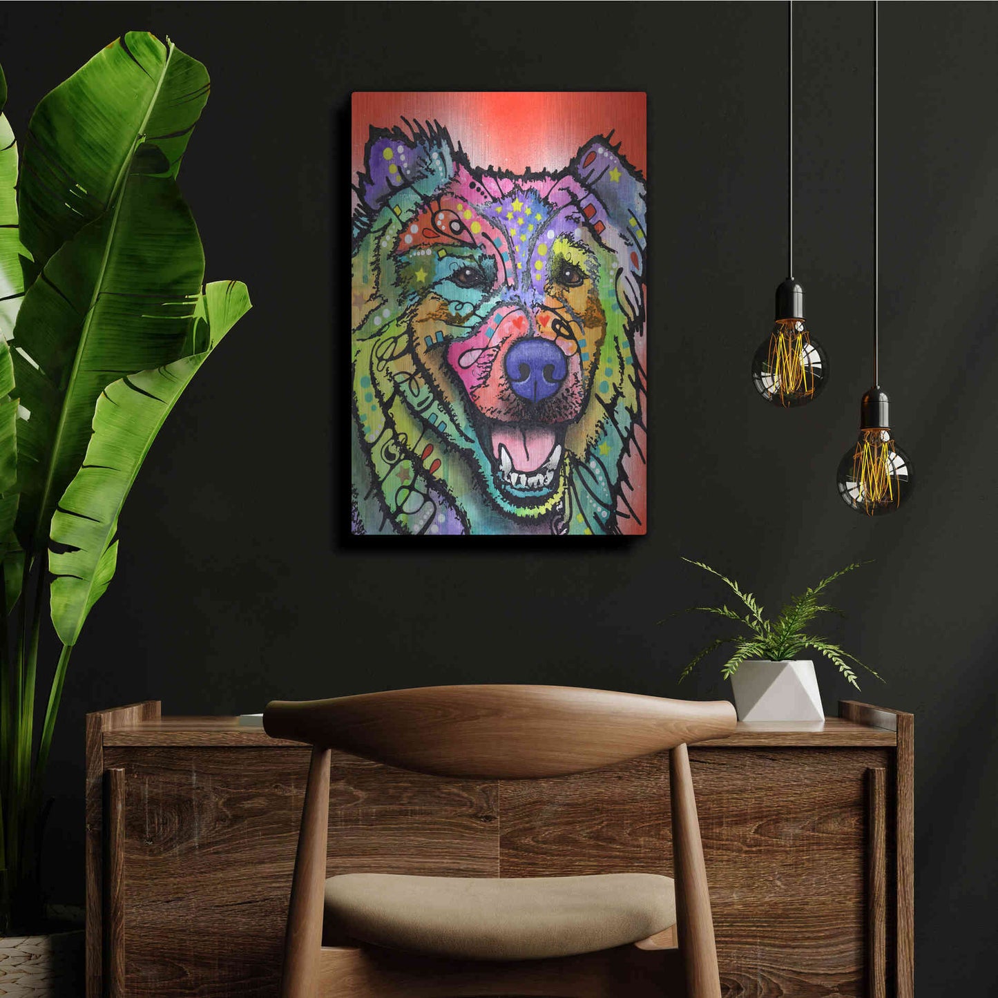 Luxe Metal Art 'Leo' by Dean Russo, Metal Wall Art,24x36