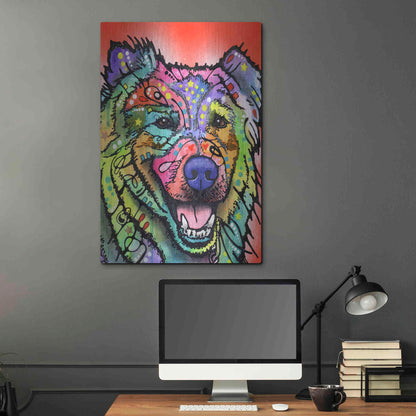 Luxe Metal Art 'Leo' by Dean Russo, Metal Wall Art,24x36