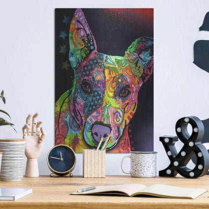 Luxe Metal Art 'Roxy' by Dean Russo, Metal Wall Art,12x16