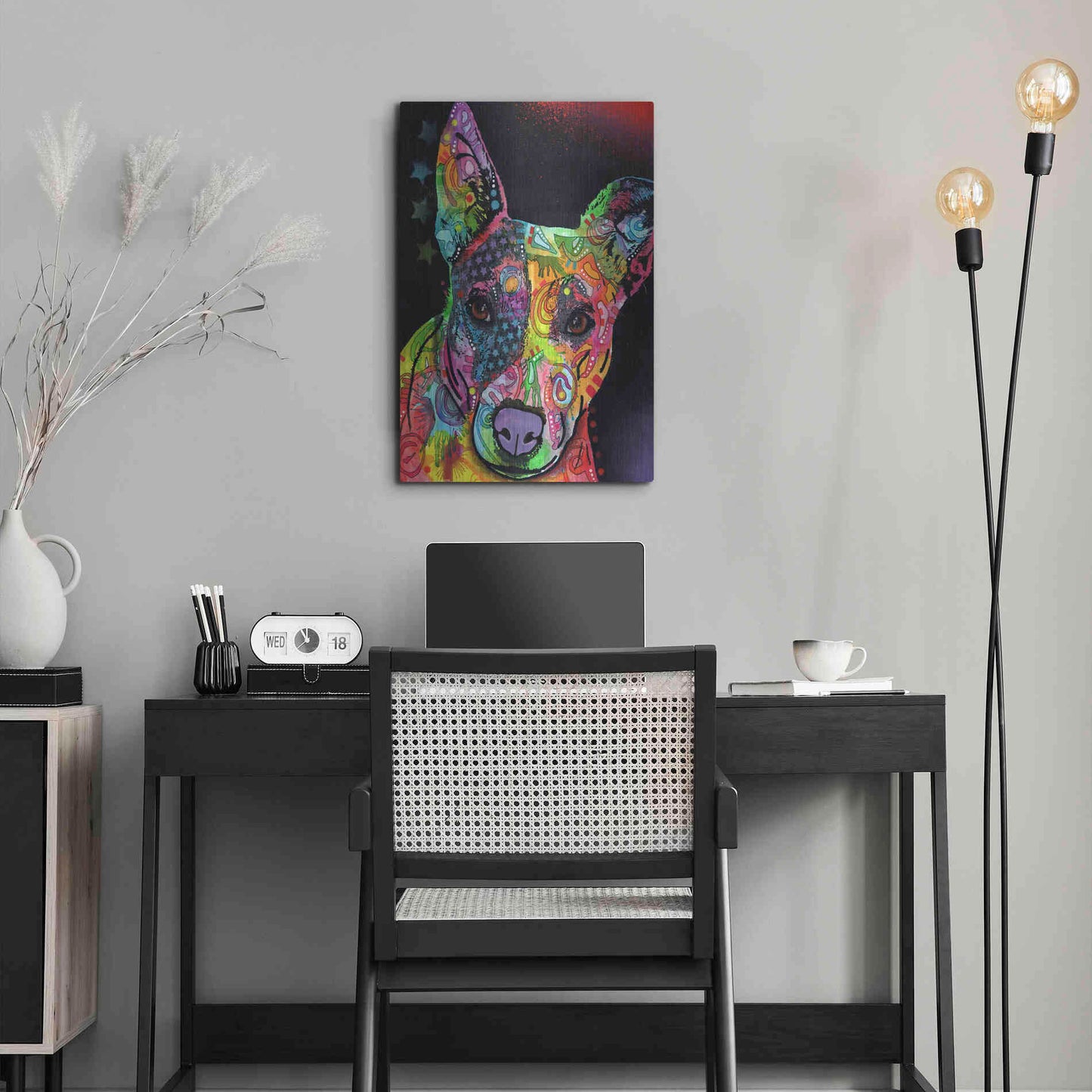 Luxe Metal Art 'Roxy' by Dean Russo, Metal Wall Art,16x24