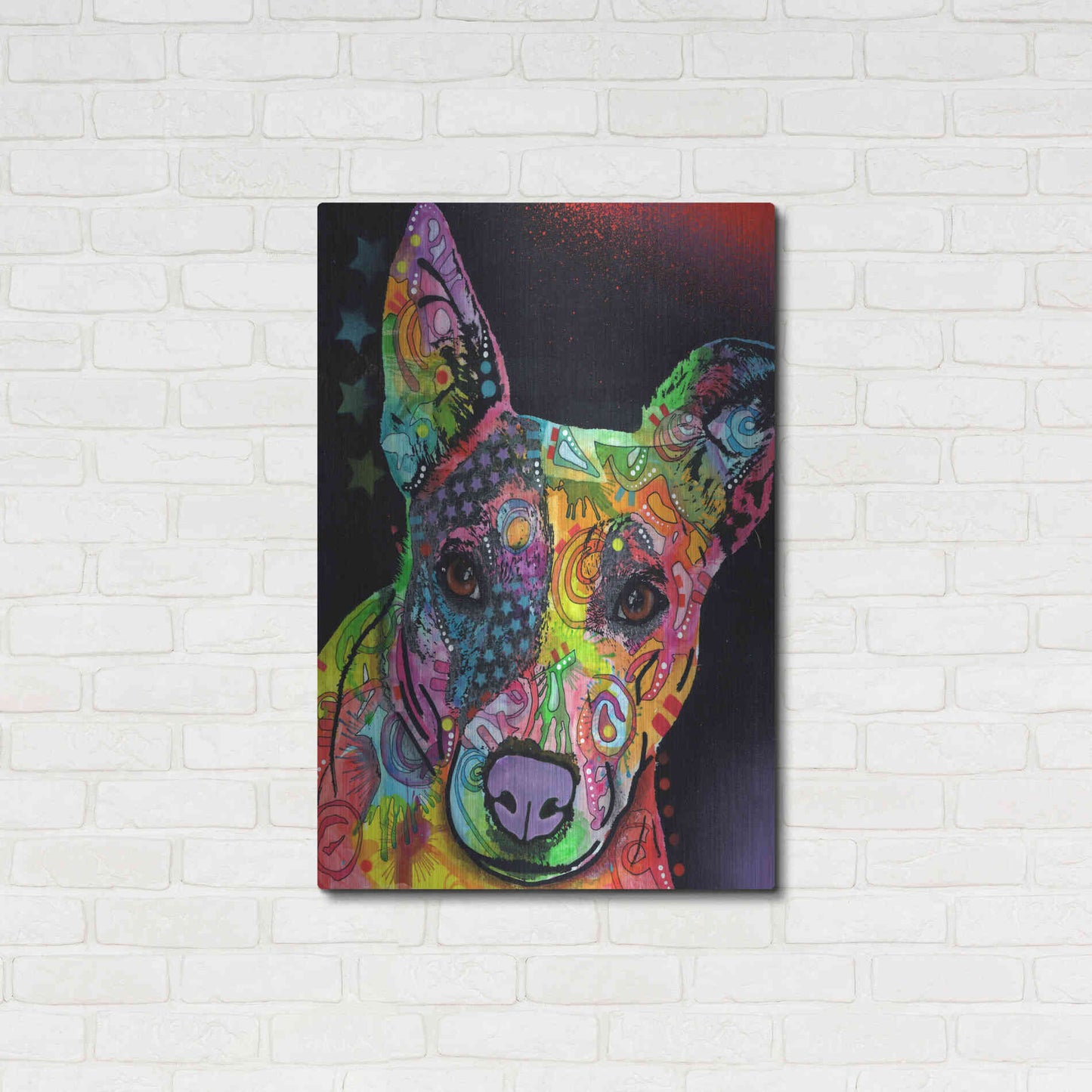 Luxe Metal Art 'Roxy' by Dean Russo, Metal Wall Art,24x36