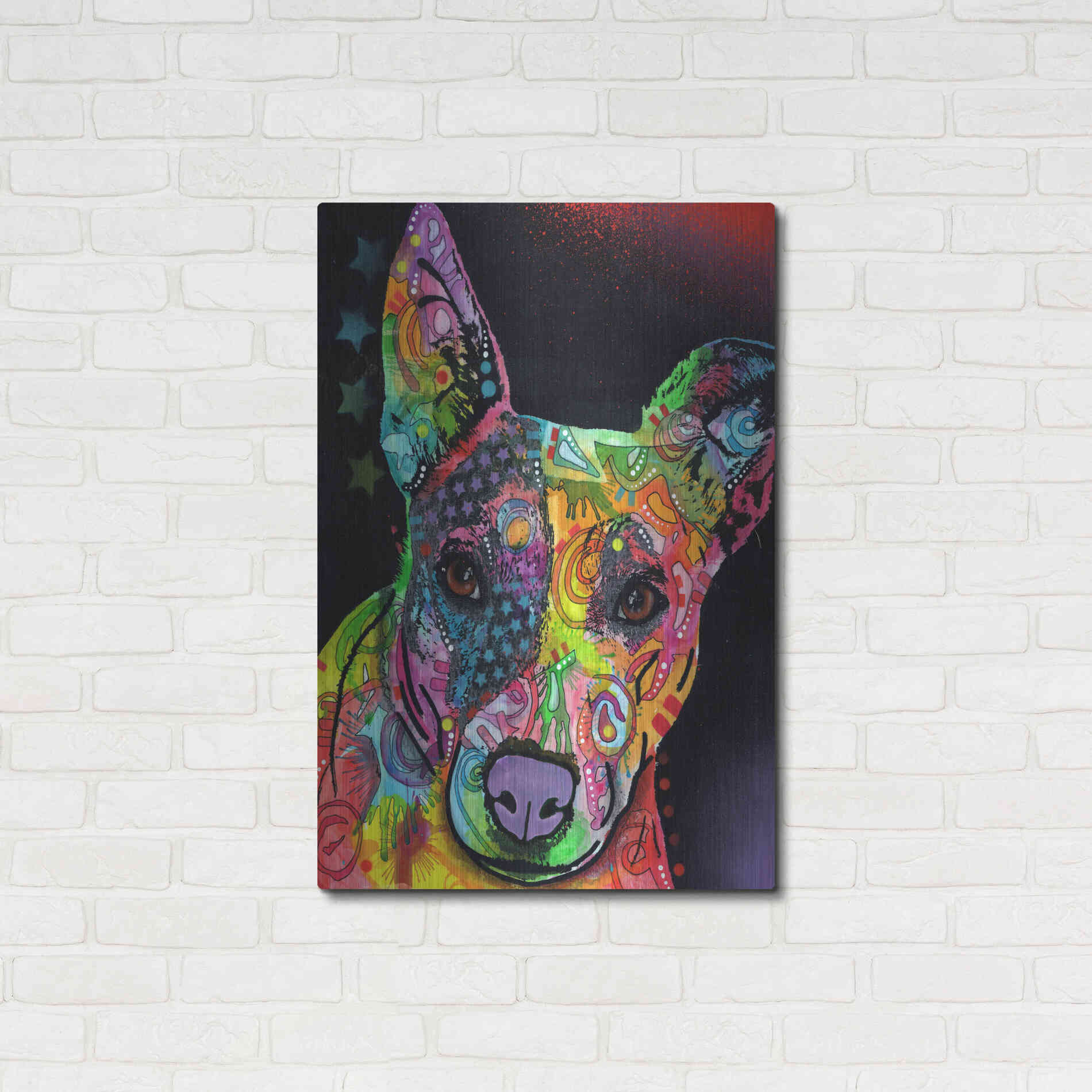 Luxe Metal Art 'Roxy' by Dean Russo, Metal Wall Art,24x36