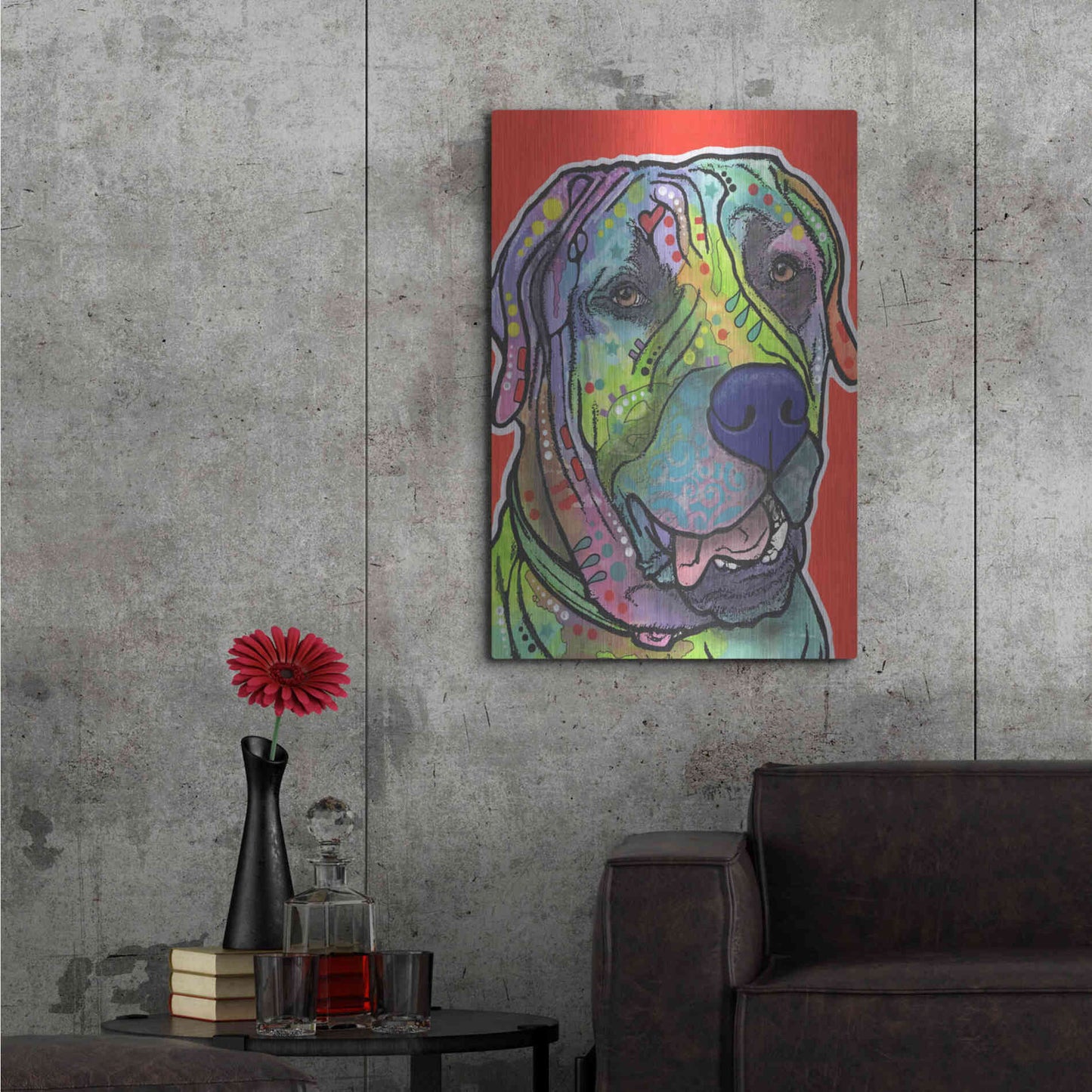 Luxe Metal Art 'Zeus' by Dean Russo, Metal Wall Art,24x36