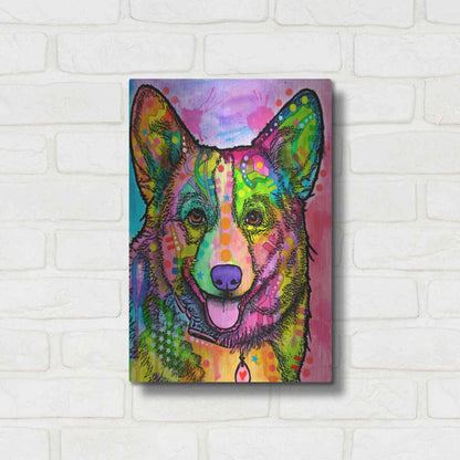 Luxe Metal Art 'Corgi Ii' by Dean Russo, Metal Wall Art,12x16