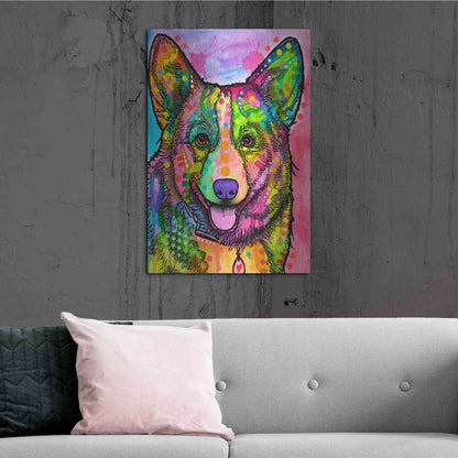 Luxe Metal Art 'Corgi Ii' by Dean Russo, Metal Wall Art,24x36