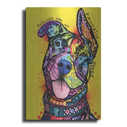 Luxe Metal Art 'My Favorite Breed' by Dean Russo, Metal Wall Art