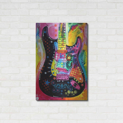 Luxe Metal Art 'Lenny Strat' by Dean Russo, Metal Wall Art,24x36