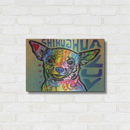 Luxe Metal Art 'Chihuahua Luv' by Dean Russo, Metal Wall Art,24x16