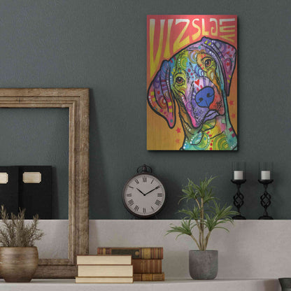 Luxe Metal Art 'Vizsla Luv' by Dean Russo, Metal Wall Art,12x16