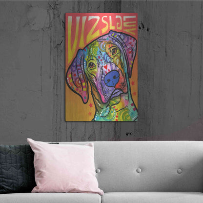 Luxe Metal Art 'Vizsla Luv' by Dean Russo, Metal Wall Art,24x36