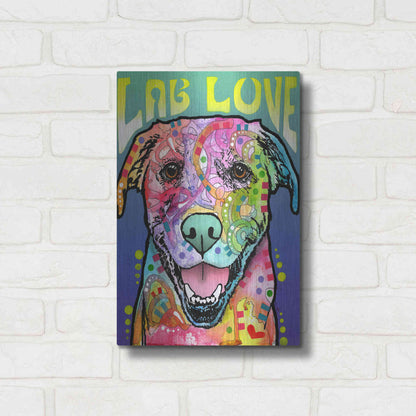 Luxe Metal Art 'Lab Love' by Dean Russo, Metal Wall Art,12x16