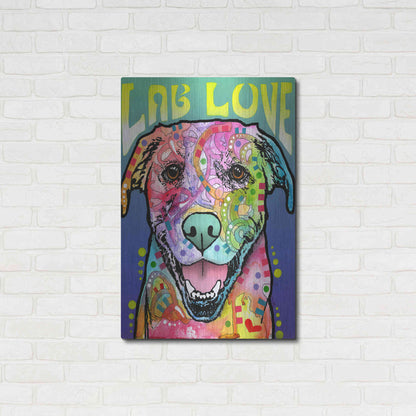 Luxe Metal Art 'Lab Love' by Dean Russo, Metal Wall Art,24x36