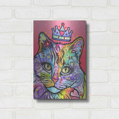 Luxe Metal Art 'Love Cat 5' by Dean Russo, Metal Wall Art,12x16