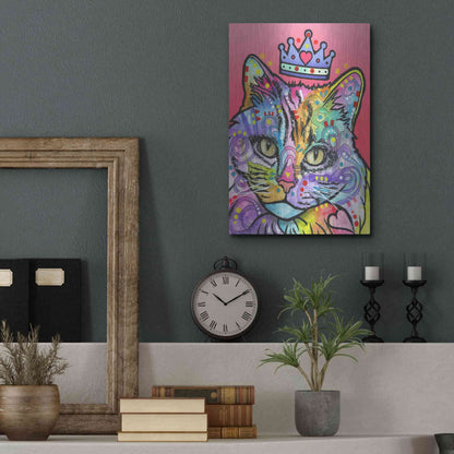 Luxe Metal Art 'Love Cat 5' by Dean Russo, Metal Wall Art,12x16