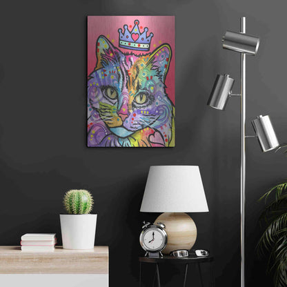 Luxe Metal Art 'Love Cat 5' by Dean Russo, Metal Wall Art,16x24