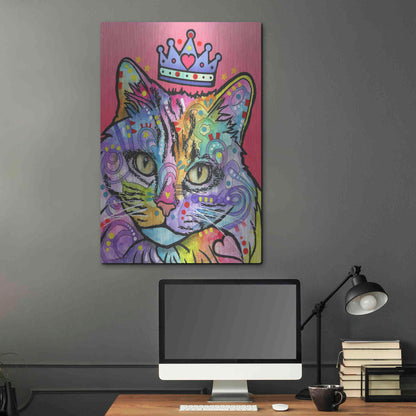 Luxe Metal Art 'Love Cat 5' by Dean Russo, Metal Wall Art,24x36