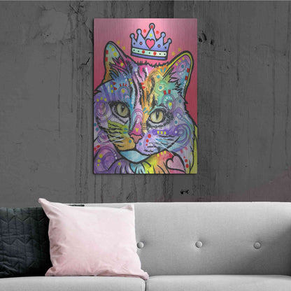 Luxe Metal Art 'Love Cat 5' by Dean Russo, Metal Wall Art,24x36