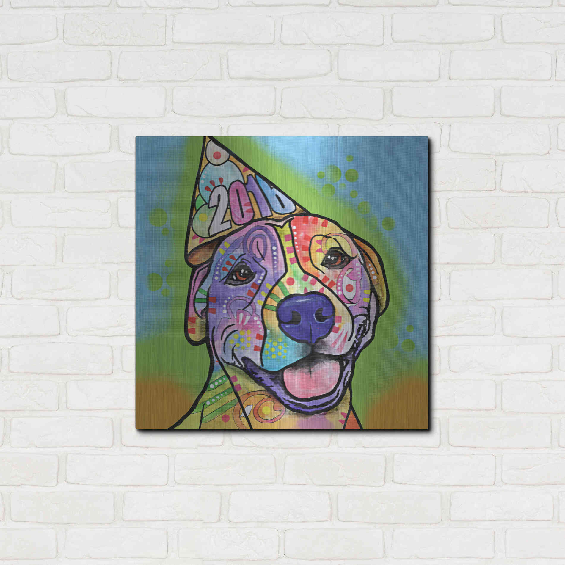 Luxe Metal Art 'Calendar Roxy' by Dean Russo, Metal Wall Art,24x24