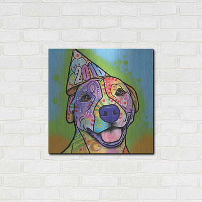 Luxe Metal Art 'Calendar Roxy' by Dean Russo, Metal Wall Art,24x24