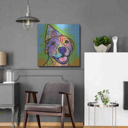 Luxe Metal Art 'Calendar Roxy' by Dean Russo, Metal Wall Art,24x24