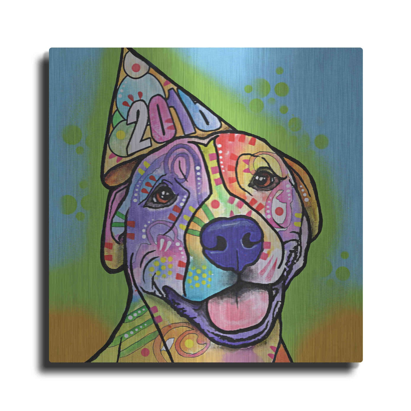 Luxe Metal Art 'Calendar Roxy' by Dean Russo, Metal Wall Art