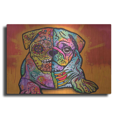 Luxe Metal Art 'Sugar Pug' by Dean Russo, Metal Wall Art