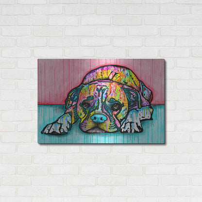 Luxe Metal Art 'Lying Boxer' by Dean Russo, Metal Wall Art,36x24