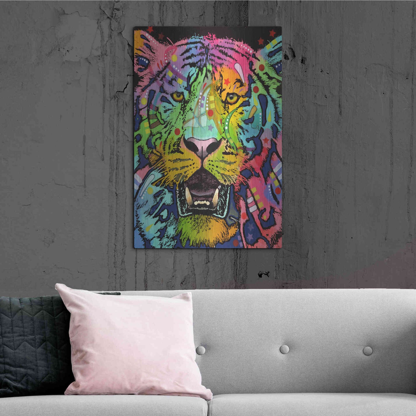 Luxe Metal Art 'Wild' by Dean Russo, Metal Wall Art,24x36