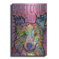 Luxe Metal Art 'Border Collie Love 2' by Dean Russo, Metal Wall Art