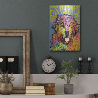 Luxe Metal Art 'Great Pyrenees' by Dean Russo, Metal Wall Art,12x16