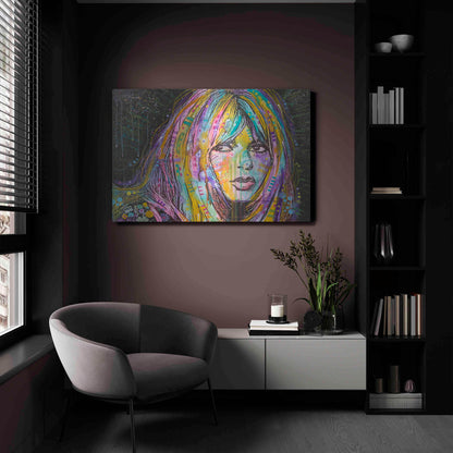 Luxe Metal Art 'Bardot1' by Dean Russo, Metal Wall Art,24x16