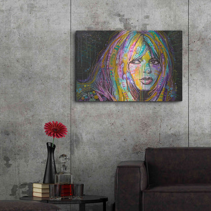 Luxe Metal Art 'Bardot1' by Dean Russo, Metal Wall Art,36x24