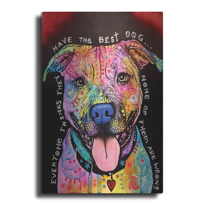 Luxe Metal Art 'Best Dog' by Dean Russo, Metal Wall Art