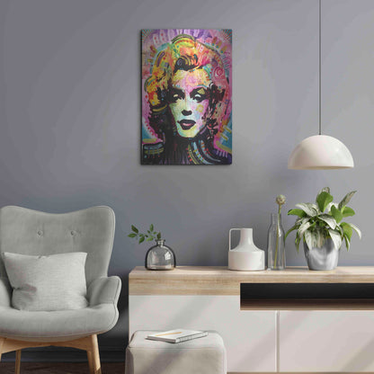 Luxe Metal Art 'Marilyn 1' by Dean Russo, Metal Wall Art,16x24