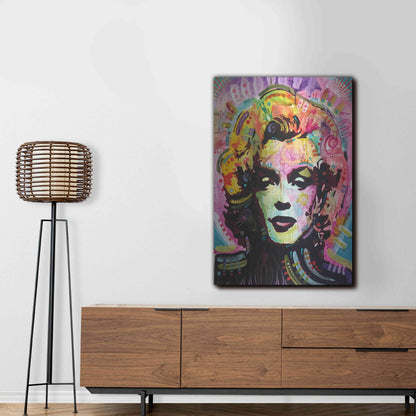 Luxe Metal Art 'Marilyn 1' by Dean Russo, Metal Wall Art,24x36