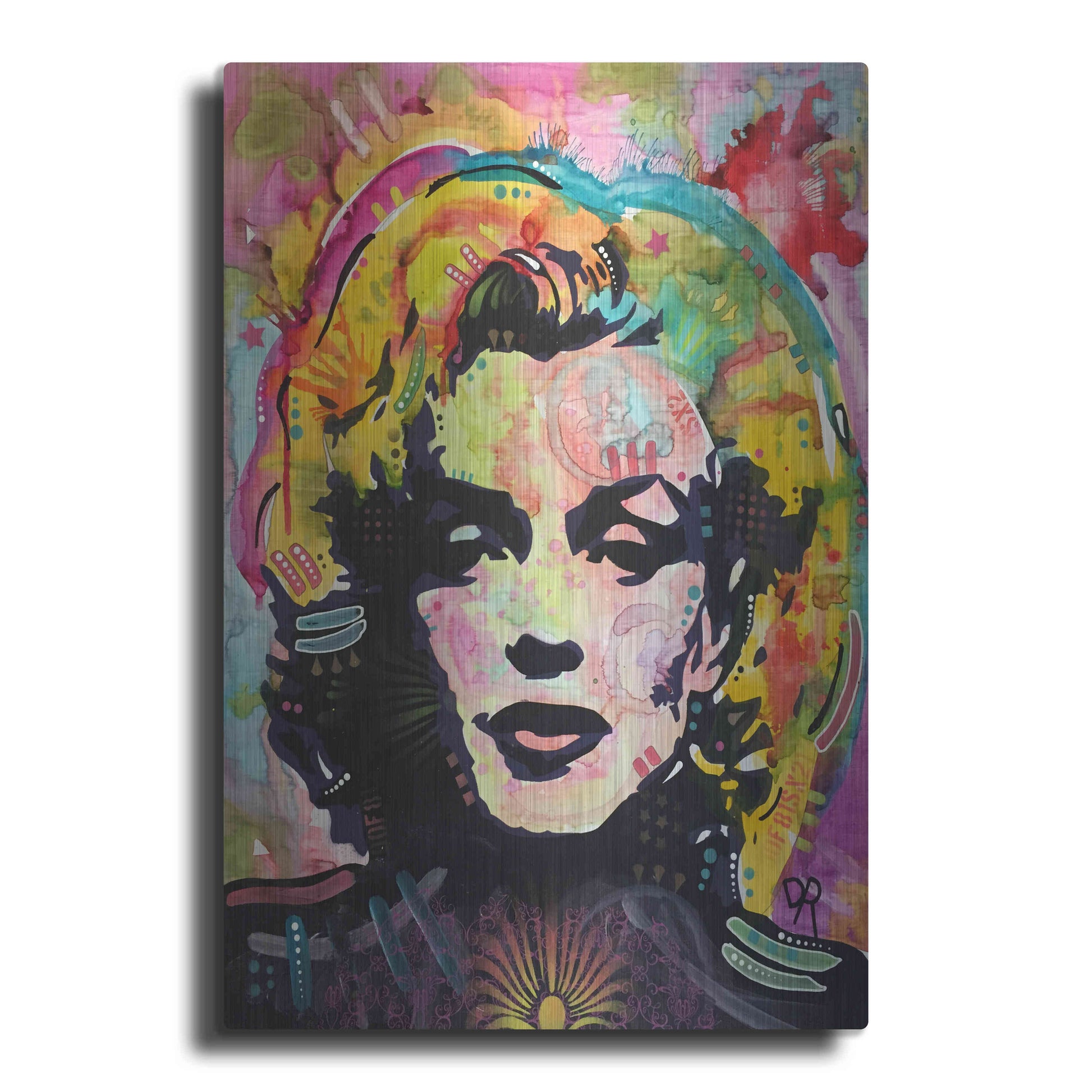 Luxe Metal Art 'Marilyn 2' by Dean Russo, Metal Wall Art