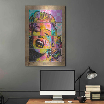 Luxe Metal Art 'Marilyn in Tiles' by Dean Russo, Metal Wall Art,24x36